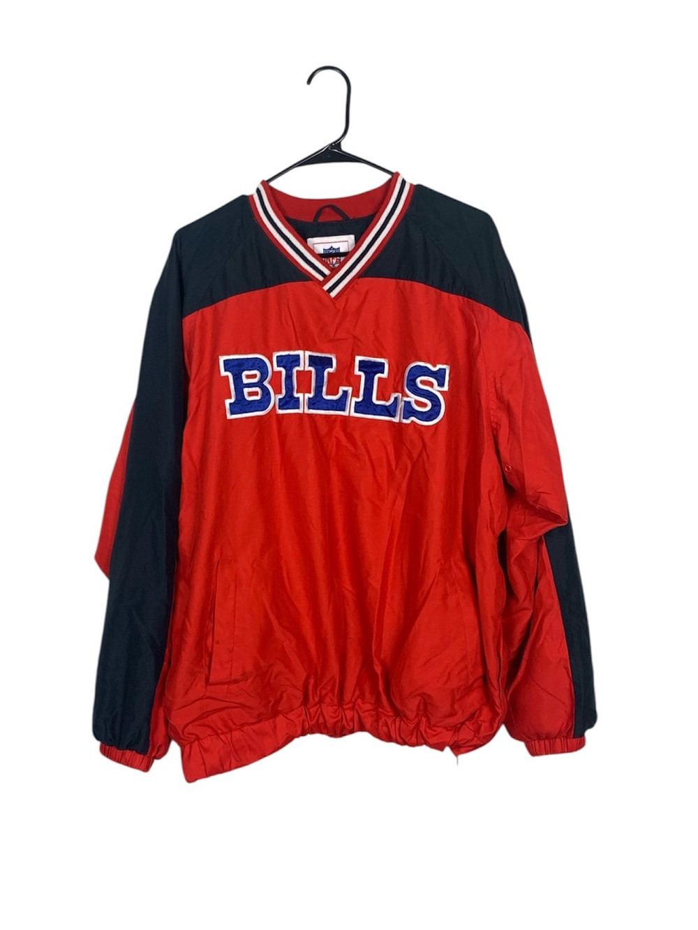 NFL Buffalo bills pull over windbreaker jacket size large